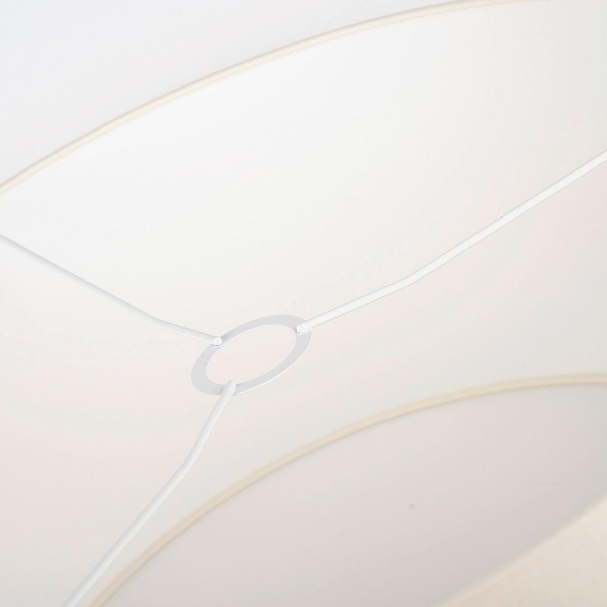 Leuchtenschirm Chints Creme - Creme, Basics, Textil/Metall (50/50/25cm)