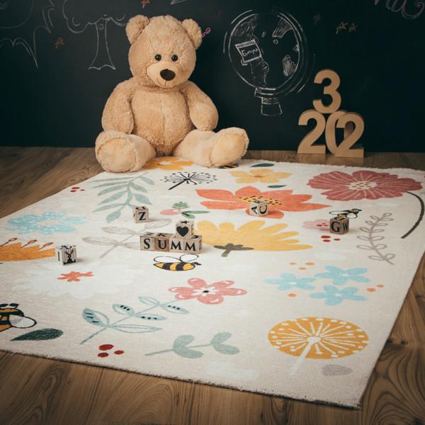 Kinderteppich GRE623FLOW155230 Multicolor ca. 155x230cm - Multicolor, Design, Textil (155/230cm) - Obsession