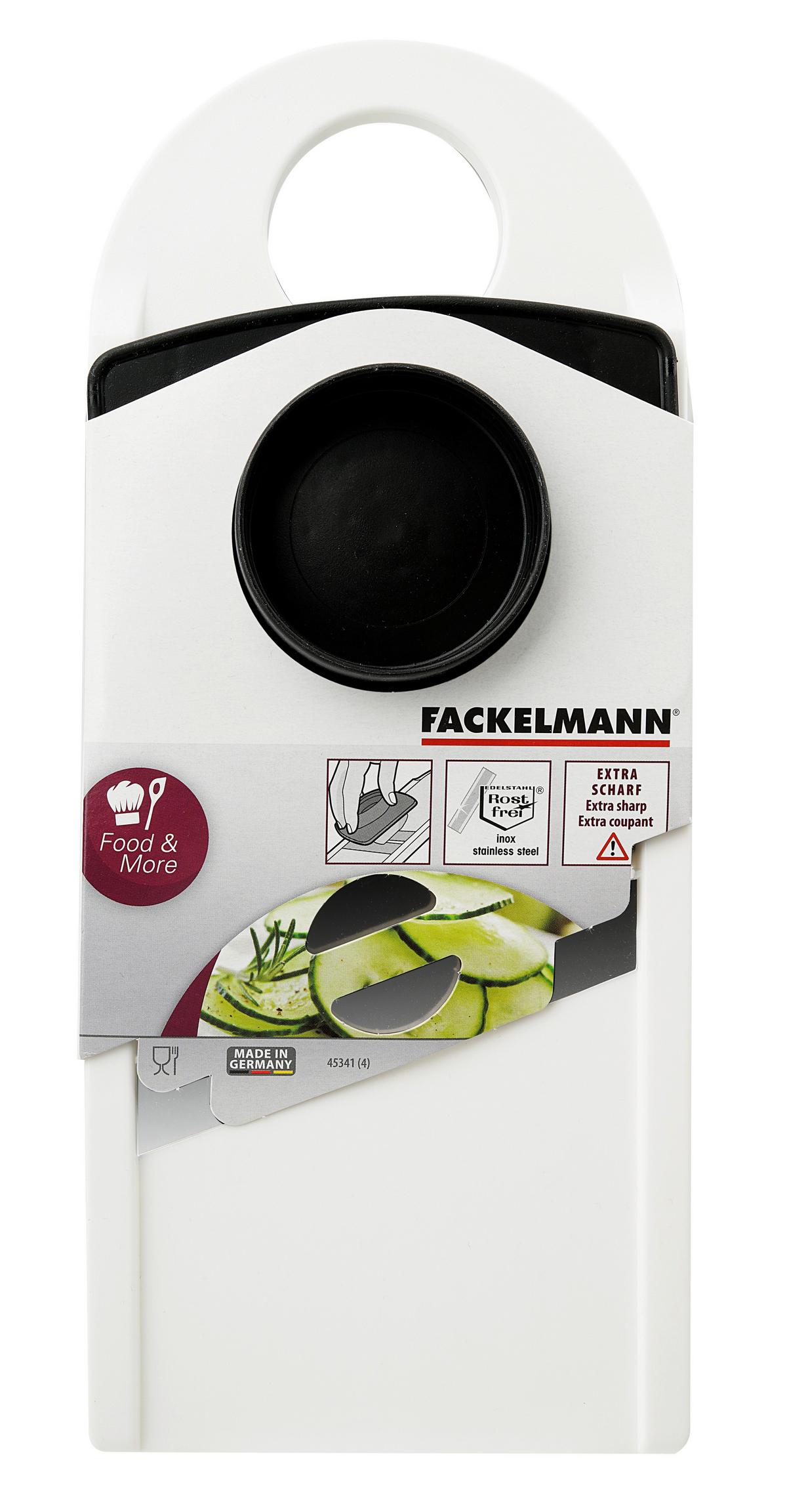 Zöldségszeletelő Eve - fekete/fehér, Konventionell, műanyag/fém (13/29cm)