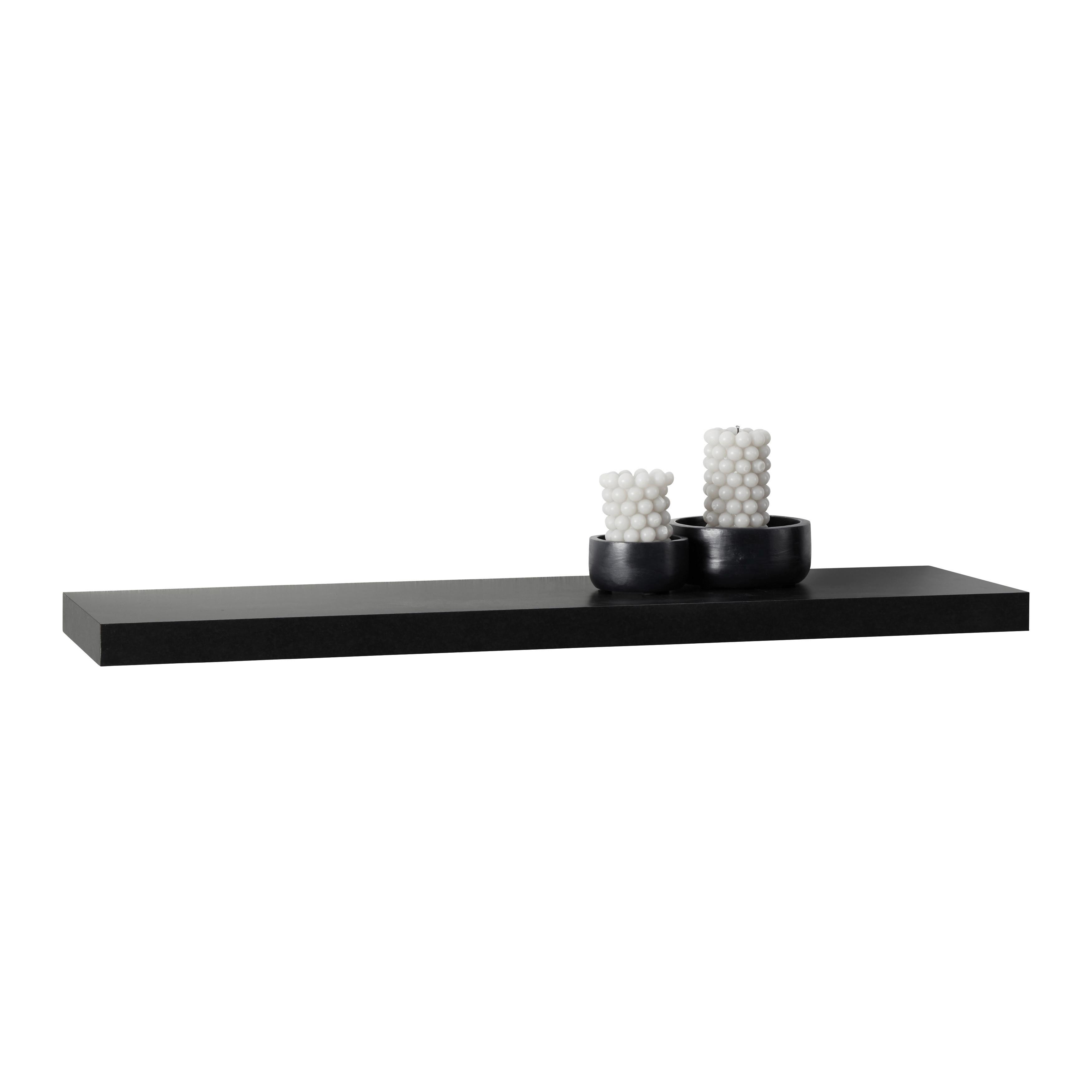 Wandboard in Schwarz - Schwarz, Modern, Holzwerkstoff (90/4/24cm) - Mömax