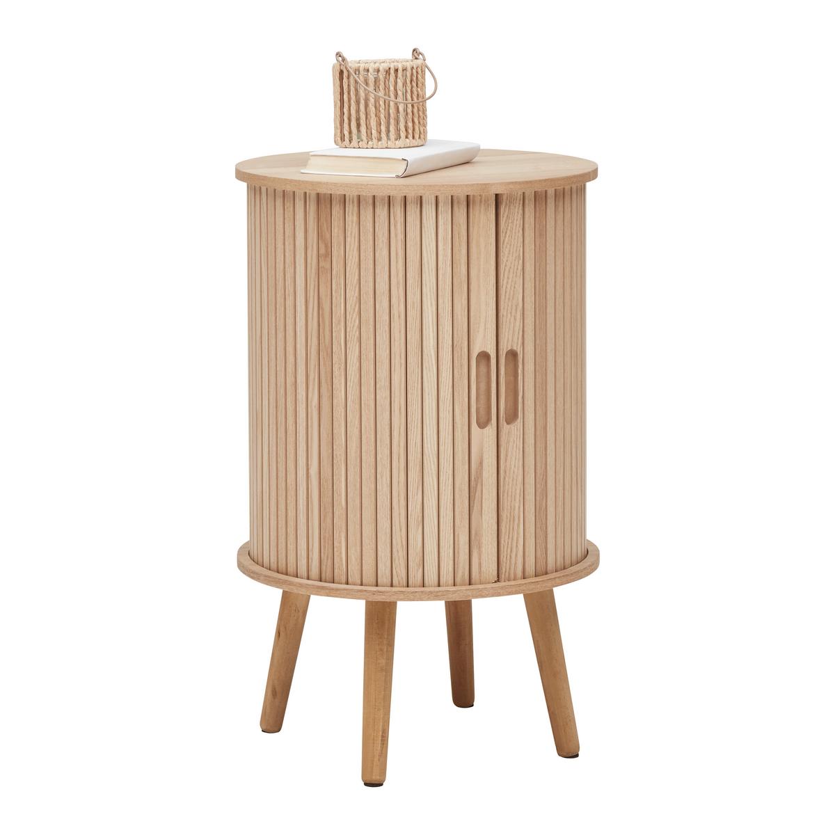Nočna Omarica Skandy, Naravne Barve - naravne barve, Moderno, leseni material/les (40/65/40cm) - Premium Living