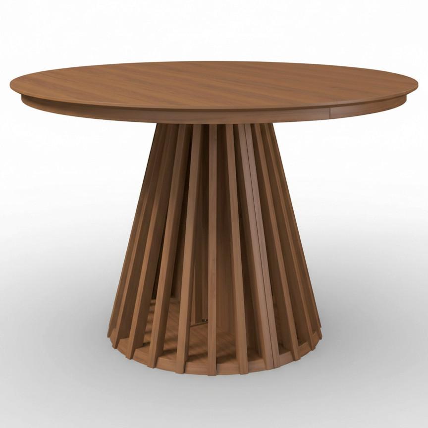 UTDRAGBART BORD ENNIO - valnötsfärgad, Modern, metall/trämaterial (120-200/120/75cm) - Bessagi Home