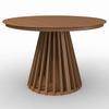 UTDRAGBART BORD ENNIO - valnötsfärgad, Modern, metall/trämaterial (120-200/120/75cm) - Bessagi Home