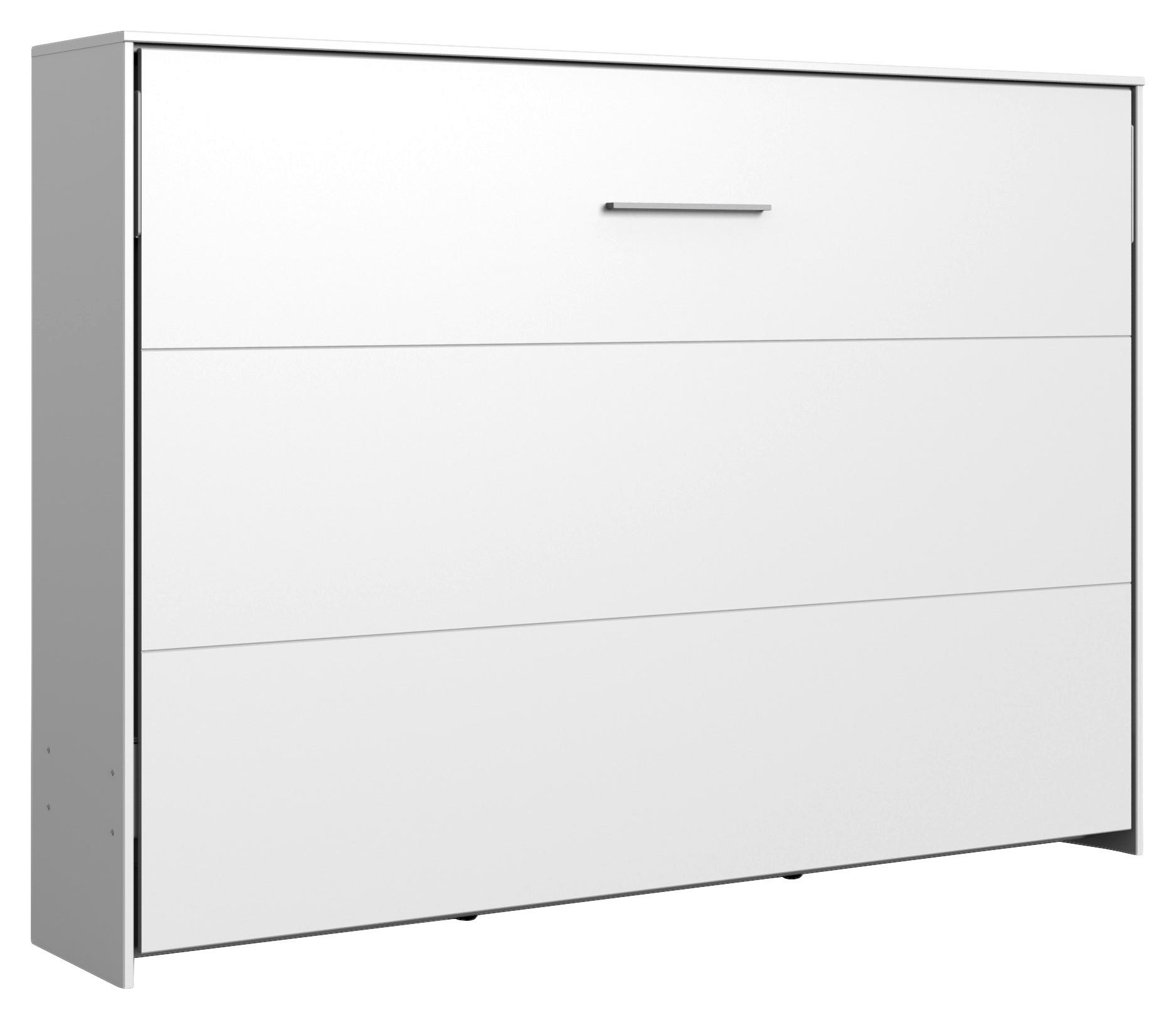 Klappbett Juist ca. 140x200 cm Weiß - Weiß, KONVENTIONELL, Holz/Holzwerkstoff (140/200cm) - MID.YOU