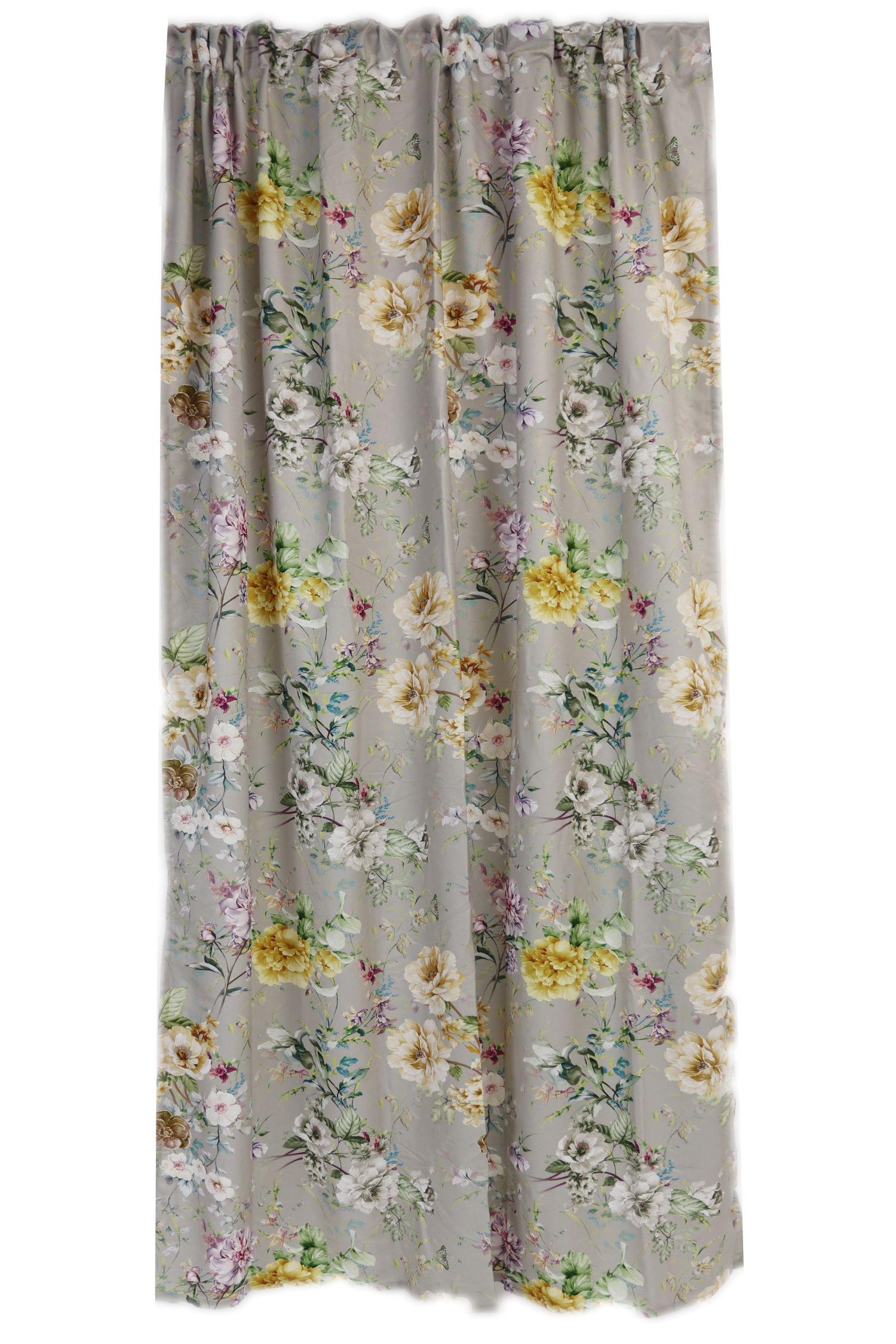 Draperie gata confecționată Rose - gri, textil (140/240cm)
