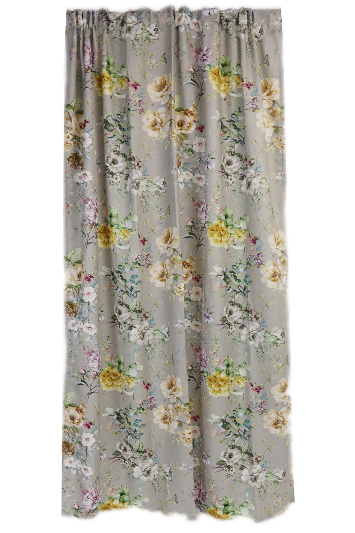 Draperie gata confecționată Rose - gri, textil (140/240cm)