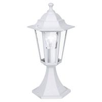 Aussenstehleuchte Laterna 5 Sockel Weiss - Klar/Weiss, Basics, Glas/Metall (19,5cm) - Eglo