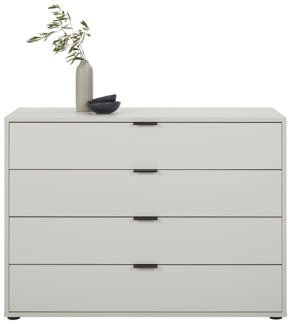 Kommode in Grau - Anthrazit/Grau, MODERN (119/87/45cm) - Premium Living