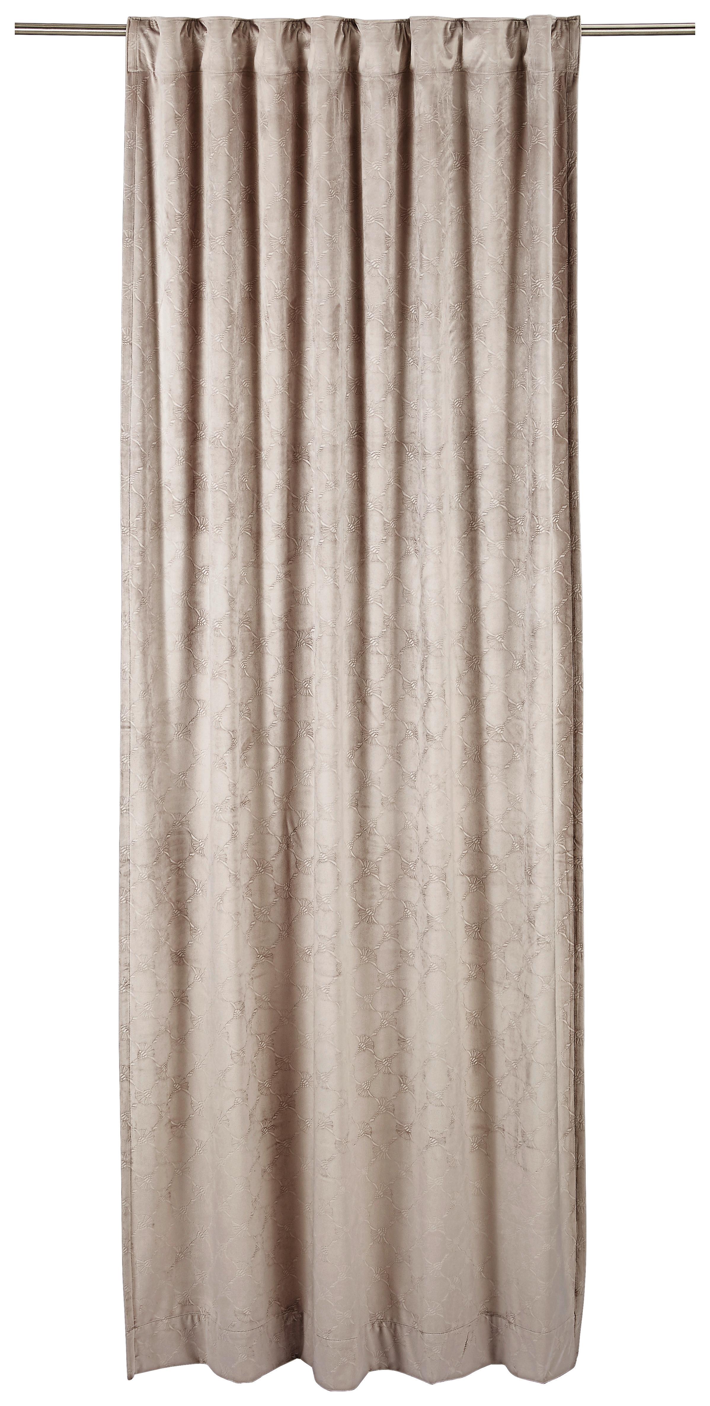 ZASŁONA GOTOWA J-IMPRESS JOOP! - kolor piaskowy, Design, tkanina (130/250cm) - Joop!
