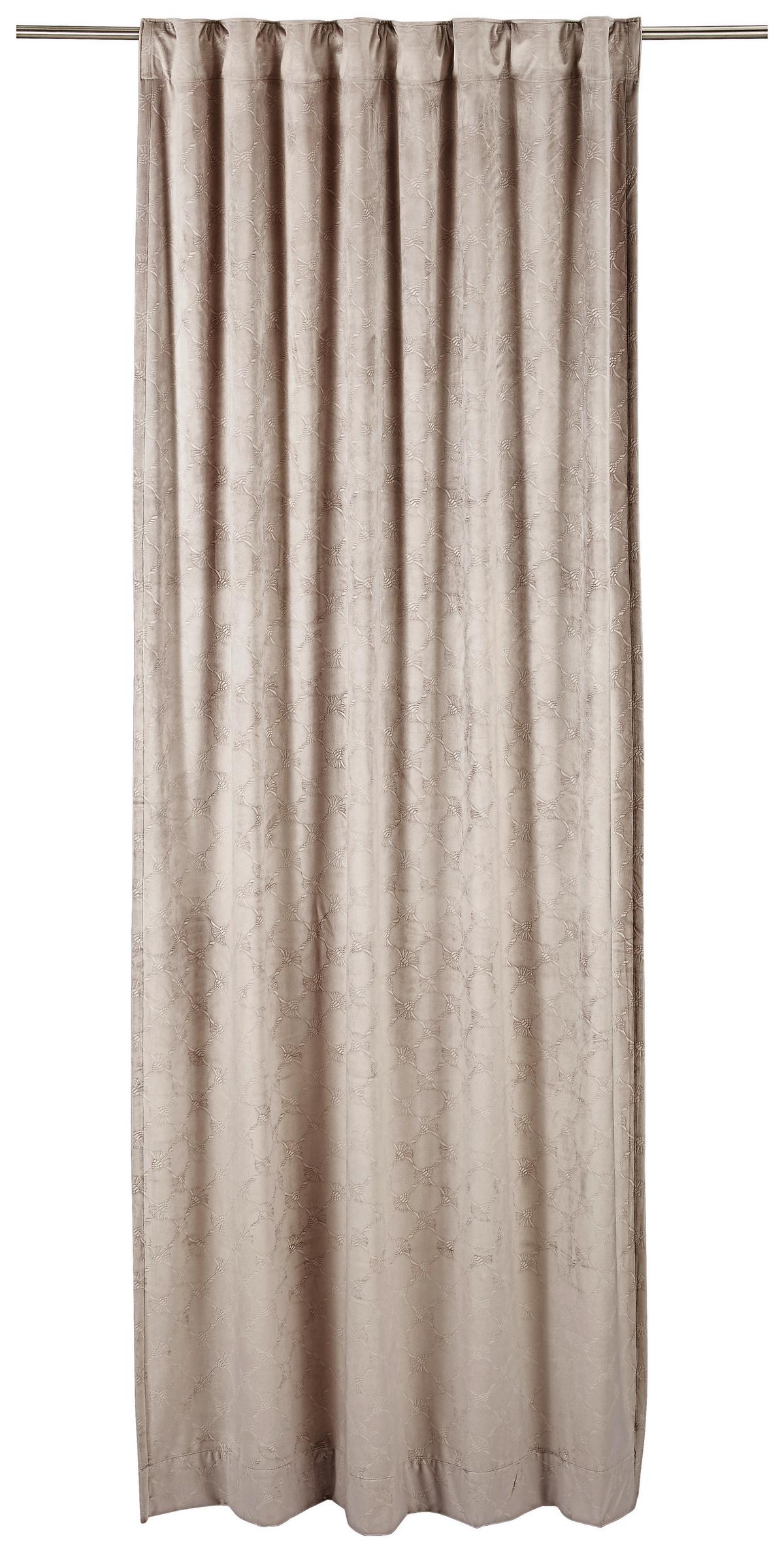 ZASŁONA GOTOWA J-IMPRESS JOOP! - kolor piaskowy, Design, tkanina (130/250cm) - Joop!