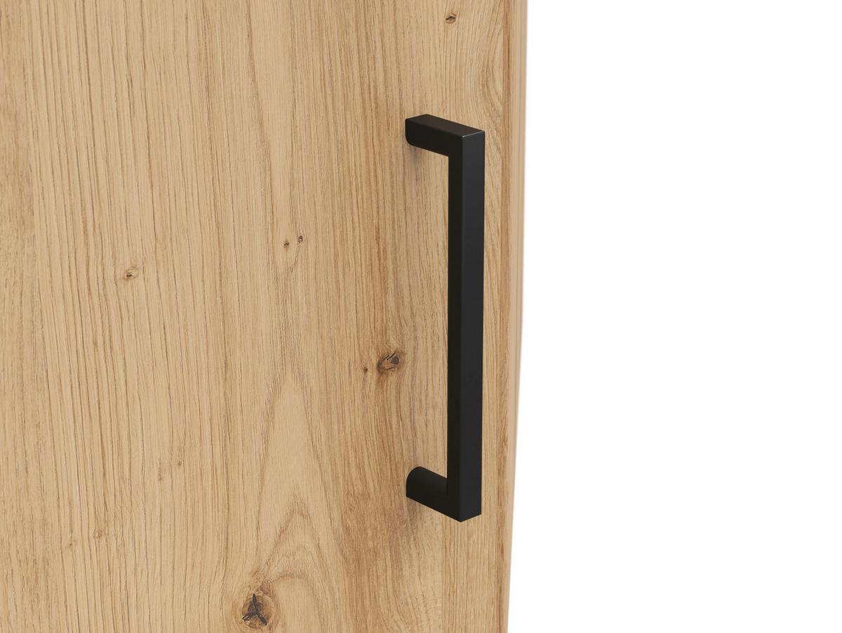 Aufsatzschrank Multistauraum Eiche Artisan - Schwarz/Eiche Artisan, Modern, Holzwerkstoff/Kunststoff (71,5/35/71,5cm) - Premium Living