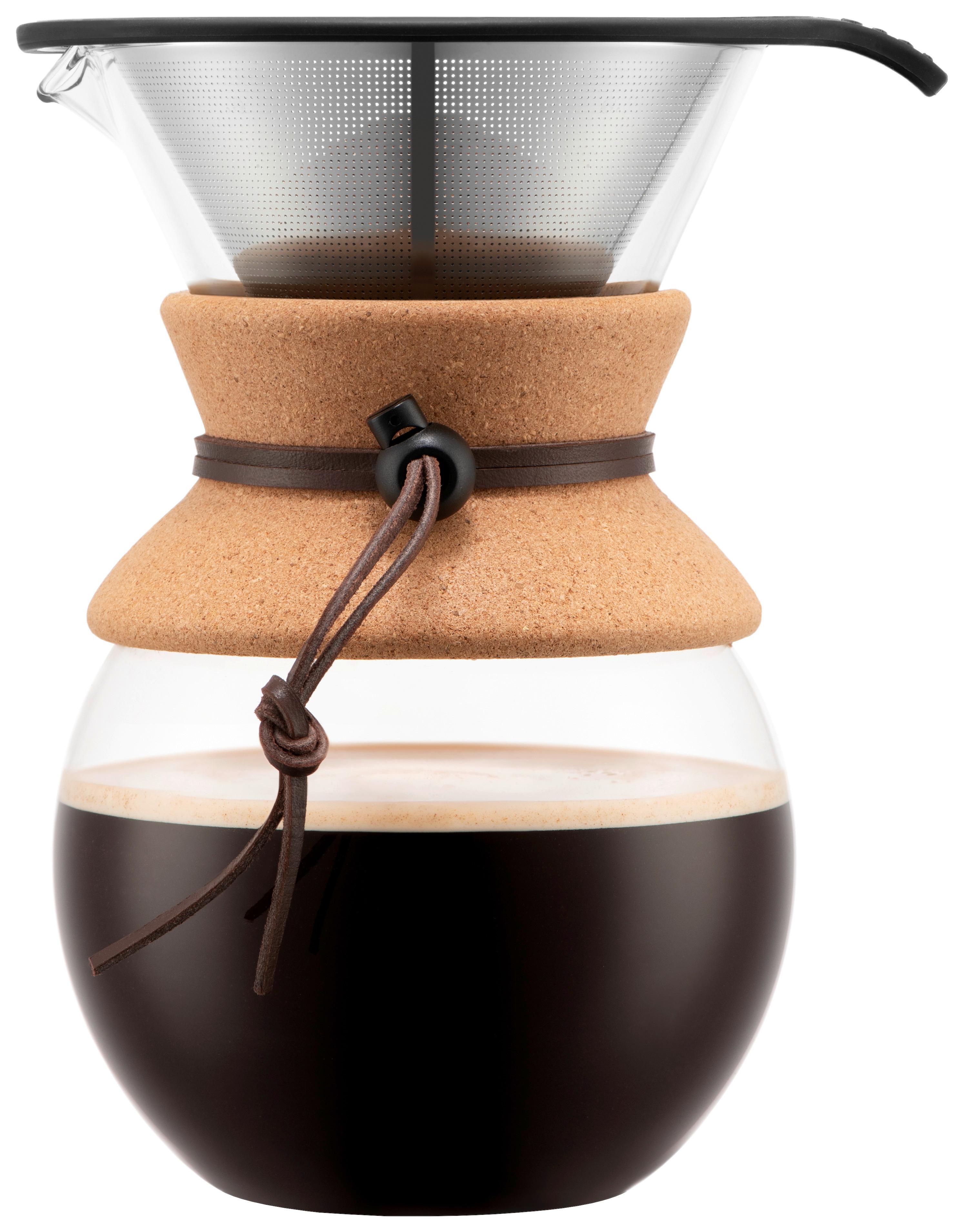Kaffeebereiter Bodum Pour Over Schwarz ca. 1l - Schwarz, KONVENTIONELL, Glas (16/21,7/13,6cm) - Bodum