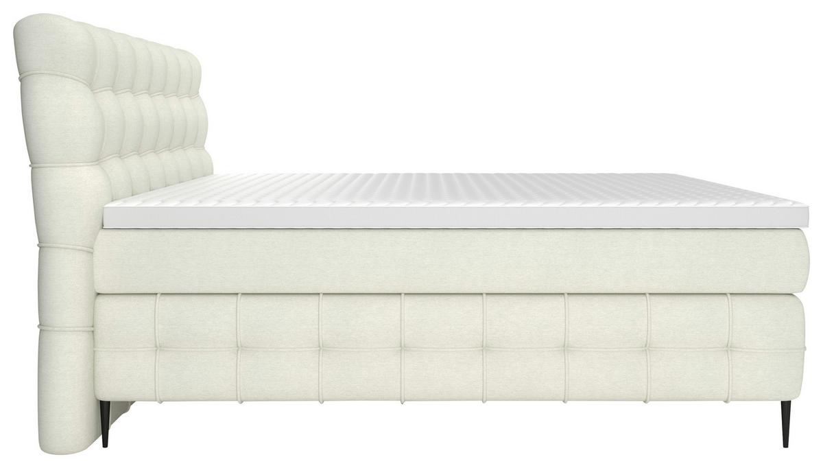 PAT BOXSPRING SCARLETT - crem, Konventionell, lemn/metal (160/200cm)