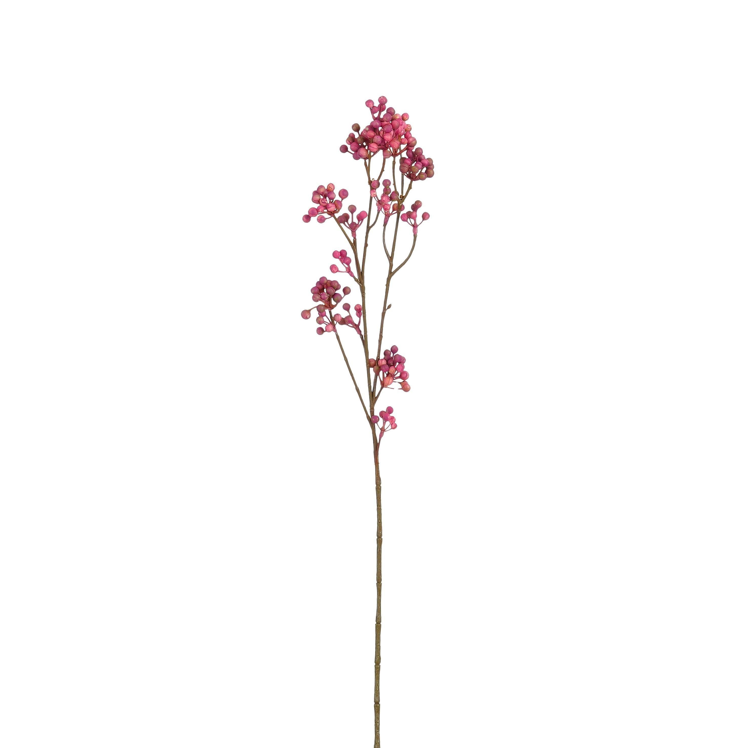 Umetna Roža Veja Jagodičevja - temno rdeča/rjava, Moderno (66cm) - Mömax