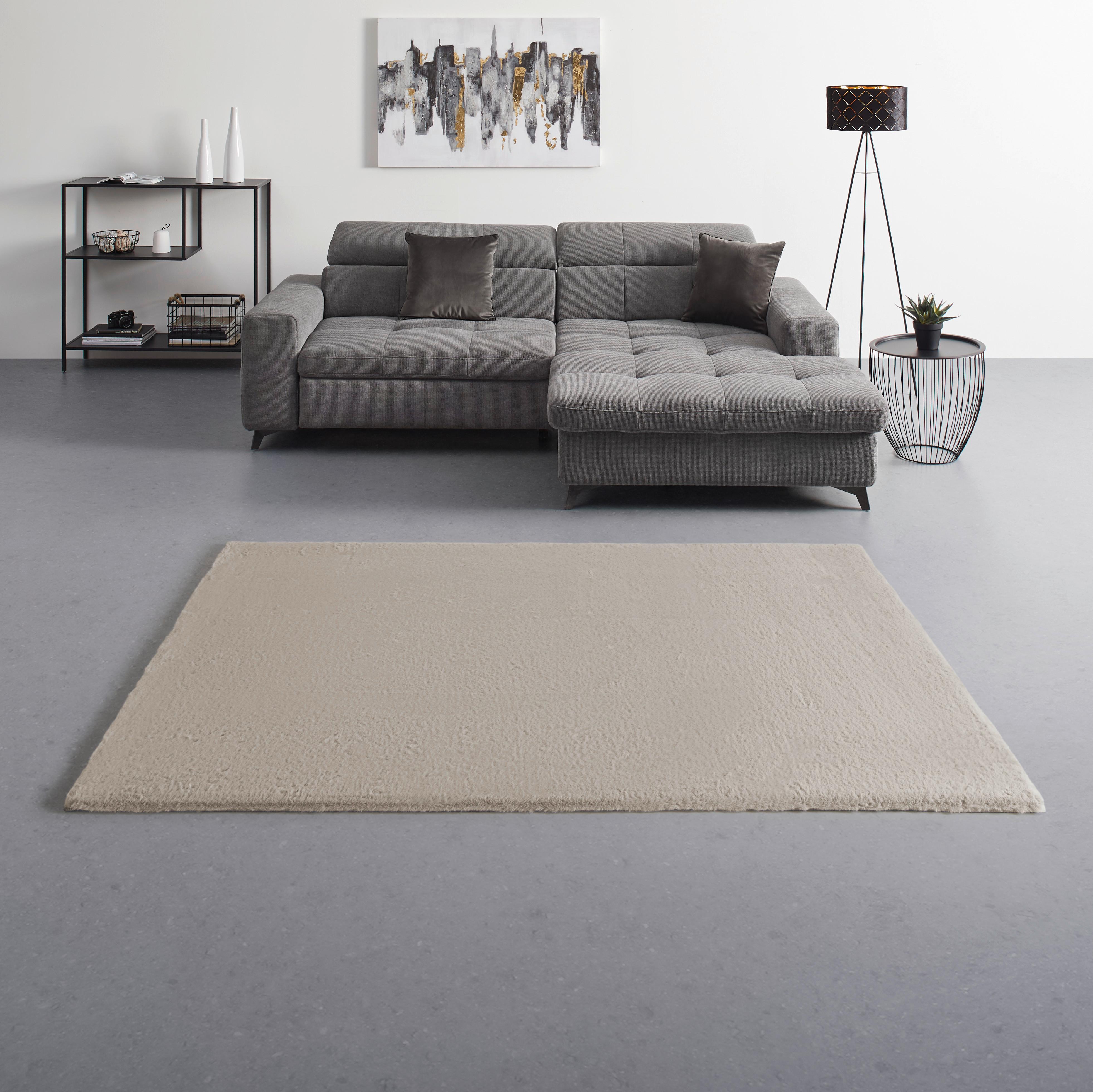 KONSTFÄLL CAROLINE 3 - ljusgrå, Klassisk, textil (160/220cm) - Mömax