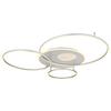 LED-TAKLAMPA BEFER - opal/silver, Modern, metall/plast (126,4/105,3/13cm)