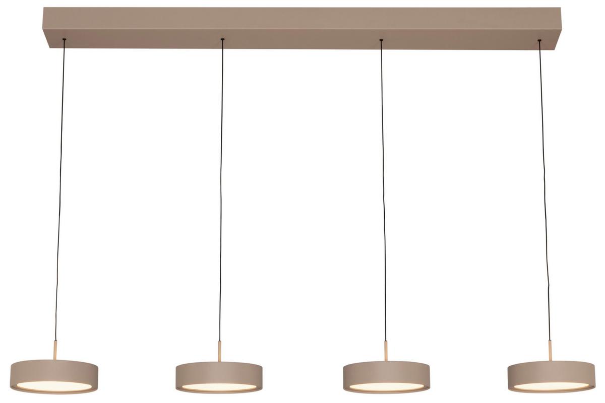 LAMPA WISZĄCA LED BELLEVUE *DK* - kolor piaskowy, Design, metal (118/17,5/180cm) - Dieter Knoll