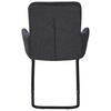 STOL MED ARMSTÖD NOVA - grå/svart, Modern, metall/textil (61/91/65cm) - Mömax