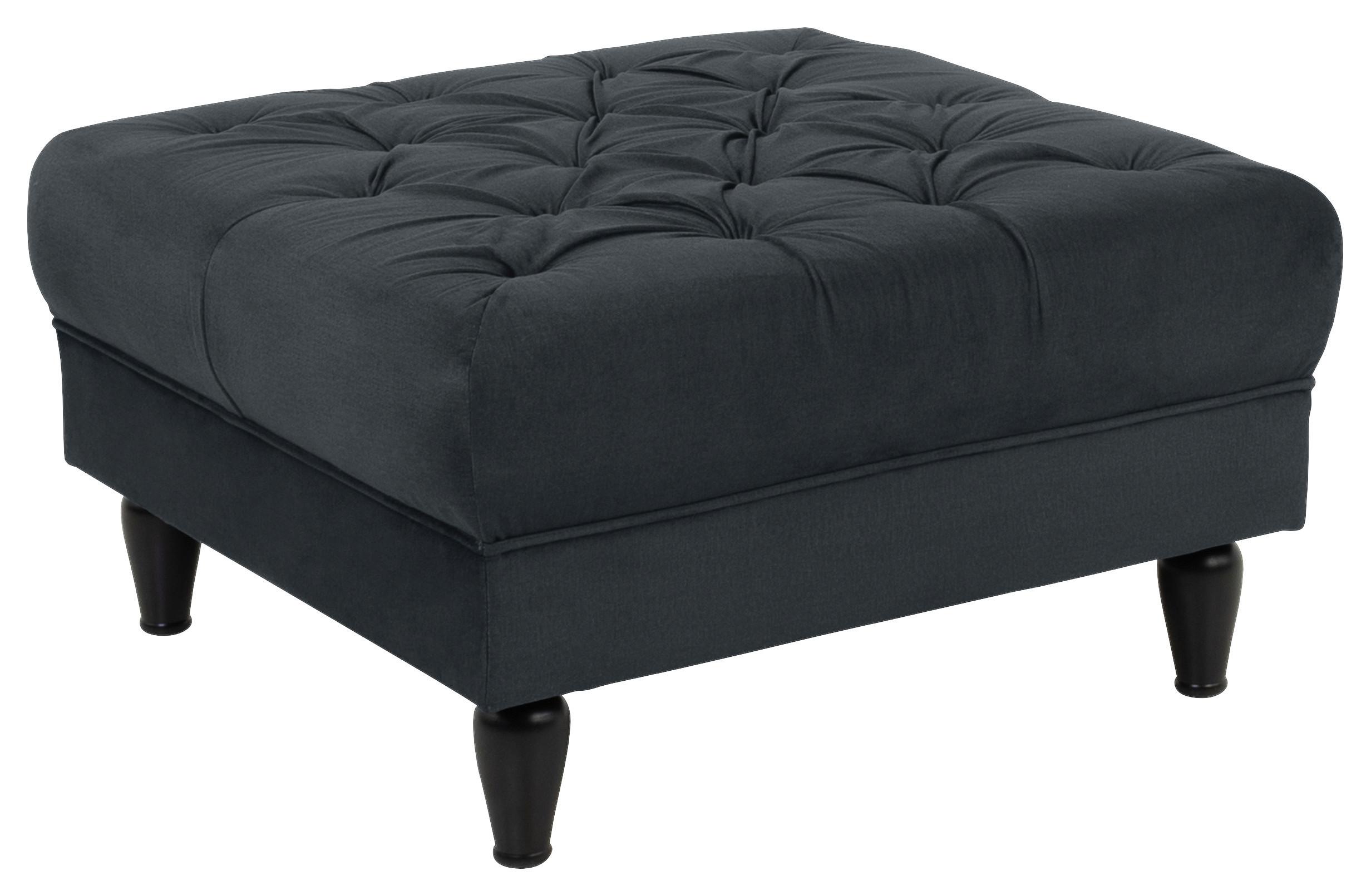 Tabure Cupido, Antracit - črna/antracit, Design, tekstil/les (82/44/82cm) - MID.YOU