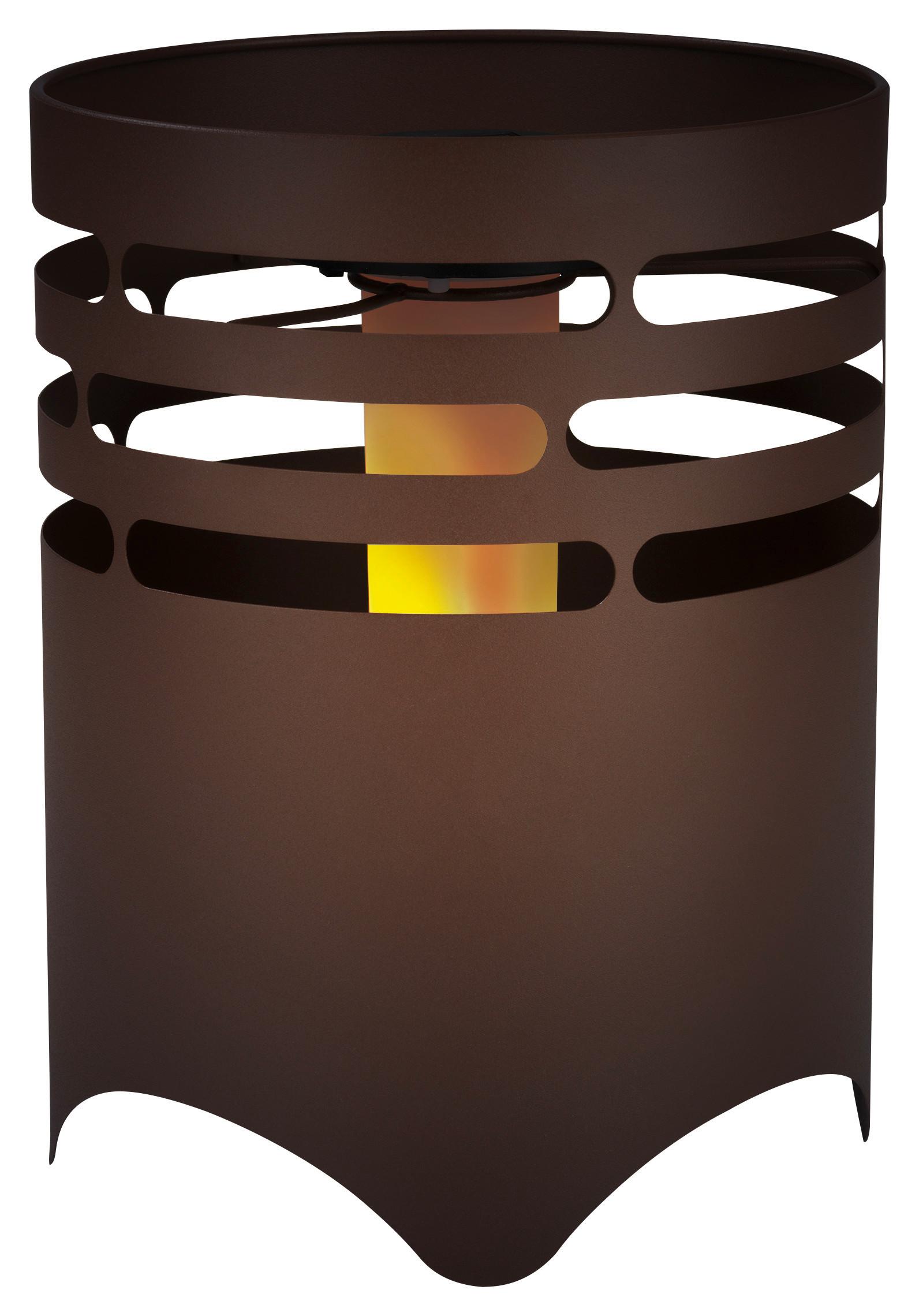 Solarleuchte Maxxmee Feuerstelle Rostbraun - MODERN, Kunststoff/Metall (15,5/23,5/15,5cm)