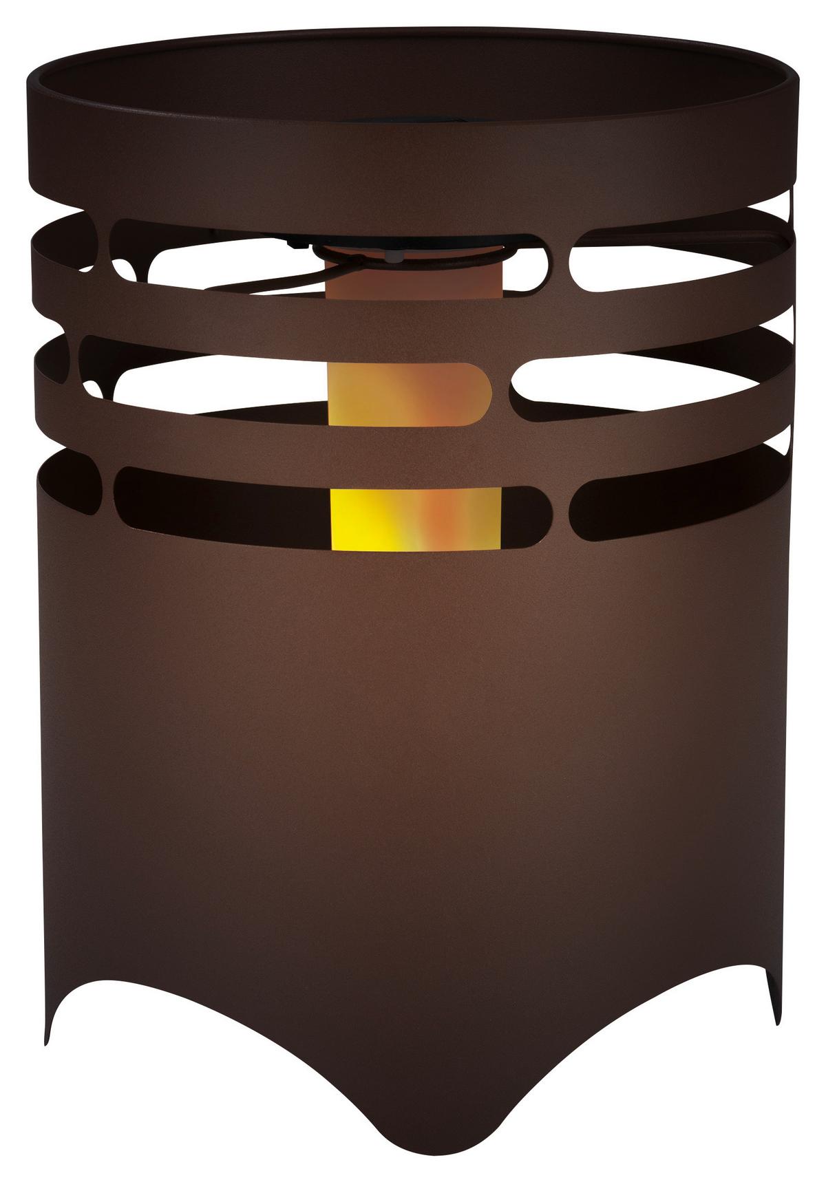 Solarleuchte Maxxmee Feuerstelle Rostbraun - MODERN, Kunststoff/Metall (15,5/23,5/15,5cm)