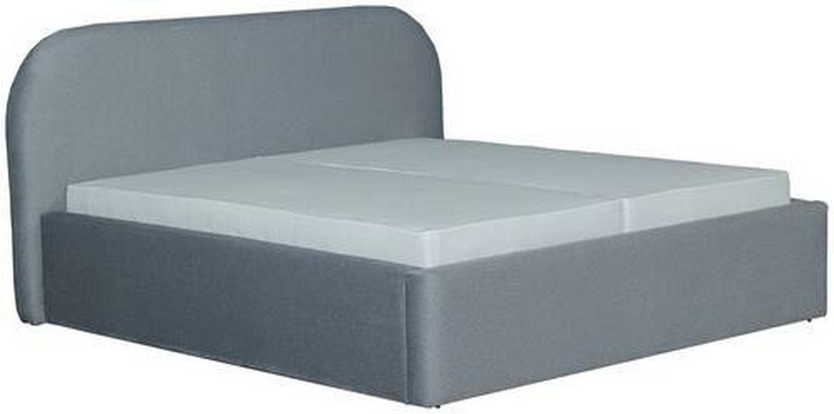 Tapecirani Krevet Bilbao Storage - siva/crna, Design, drvo/tekstil (160/200cm) - Based