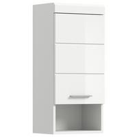 Viseča Omara Scout, Bela - srebrne barve/bela, Moderno, umetna masa/leseni material (37/79/24cm) - MID.YOU