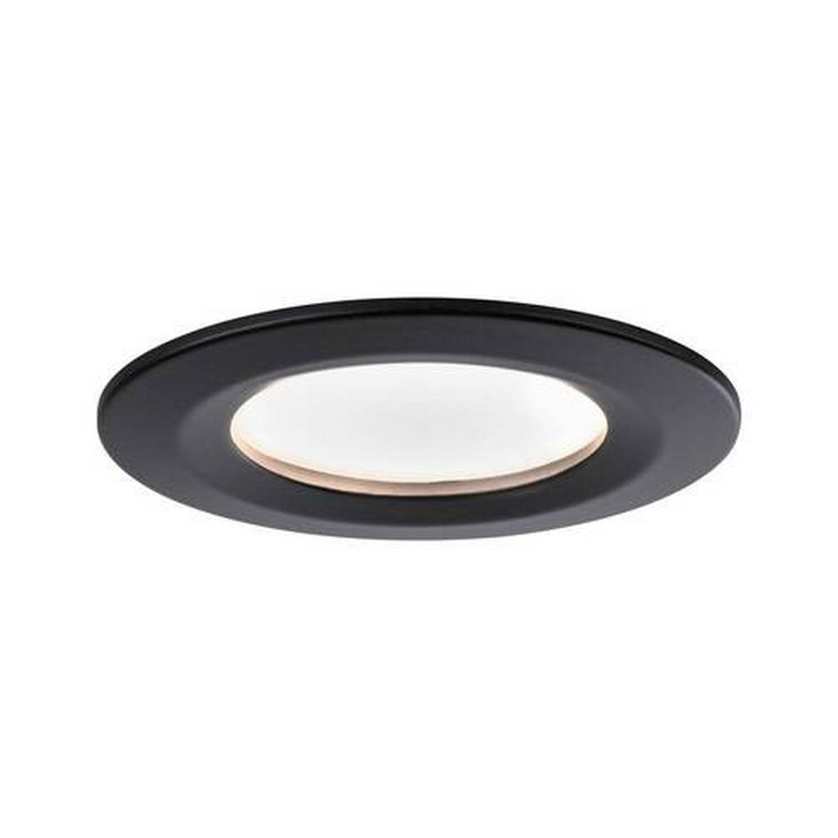 Deckenleuchte Nova max. 6,5 Watt, 3-teilig - Schwarz, Basics, Metall (7,8cm) - Paulmann