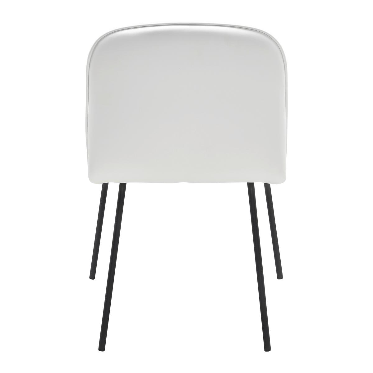 KRZESŁO ELLIS - biały/czarny, Modern, metal/drewno (43/80/50cm) - Bessagi Home