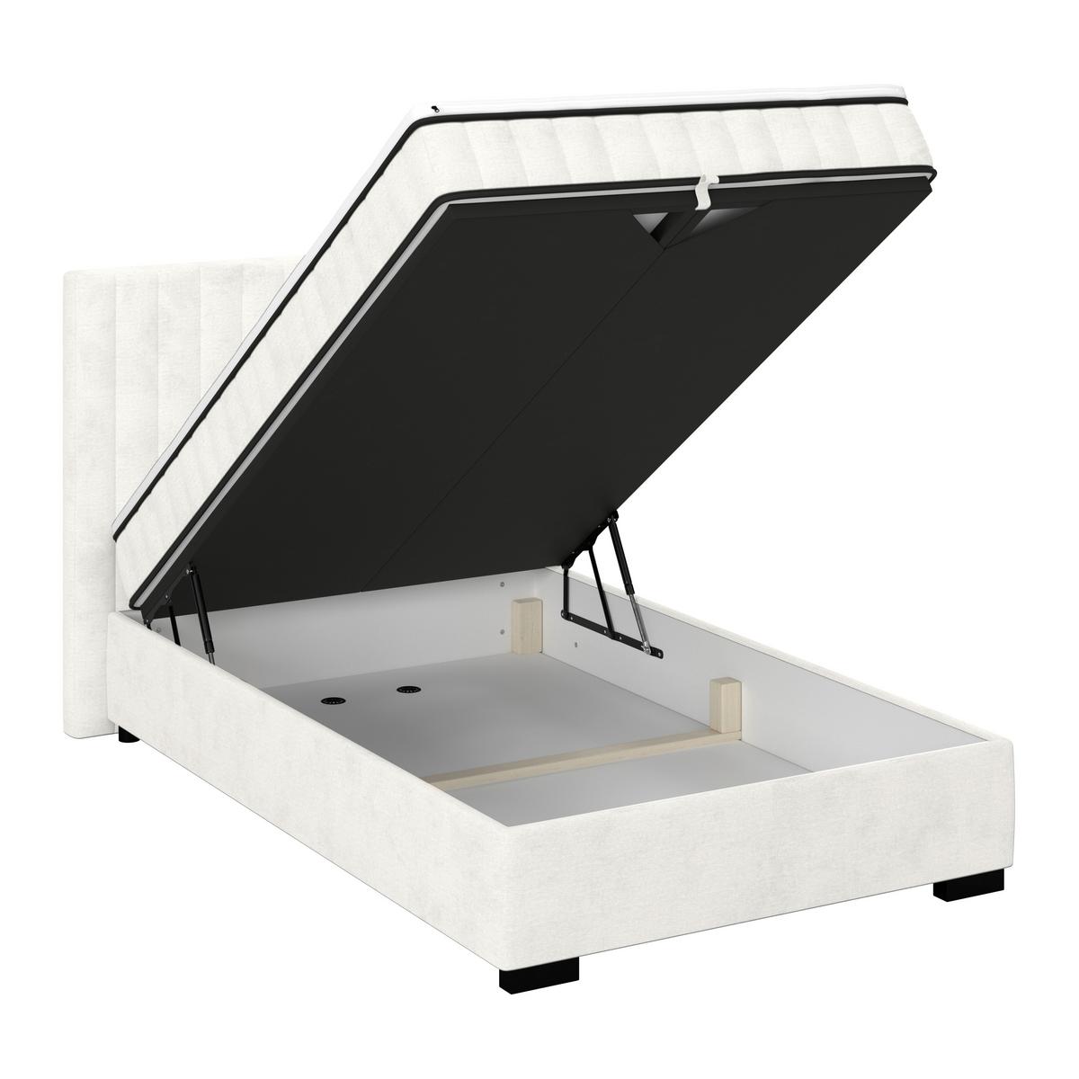 Box Krevet Maya C - crna/krem, Moderno, drvni materijal/drvo (100/200cm) - Modern Living