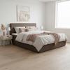BOXSÄNG MARCO - brun/svart, Modern, trä/textil (180/200cm) - Bessagi Home