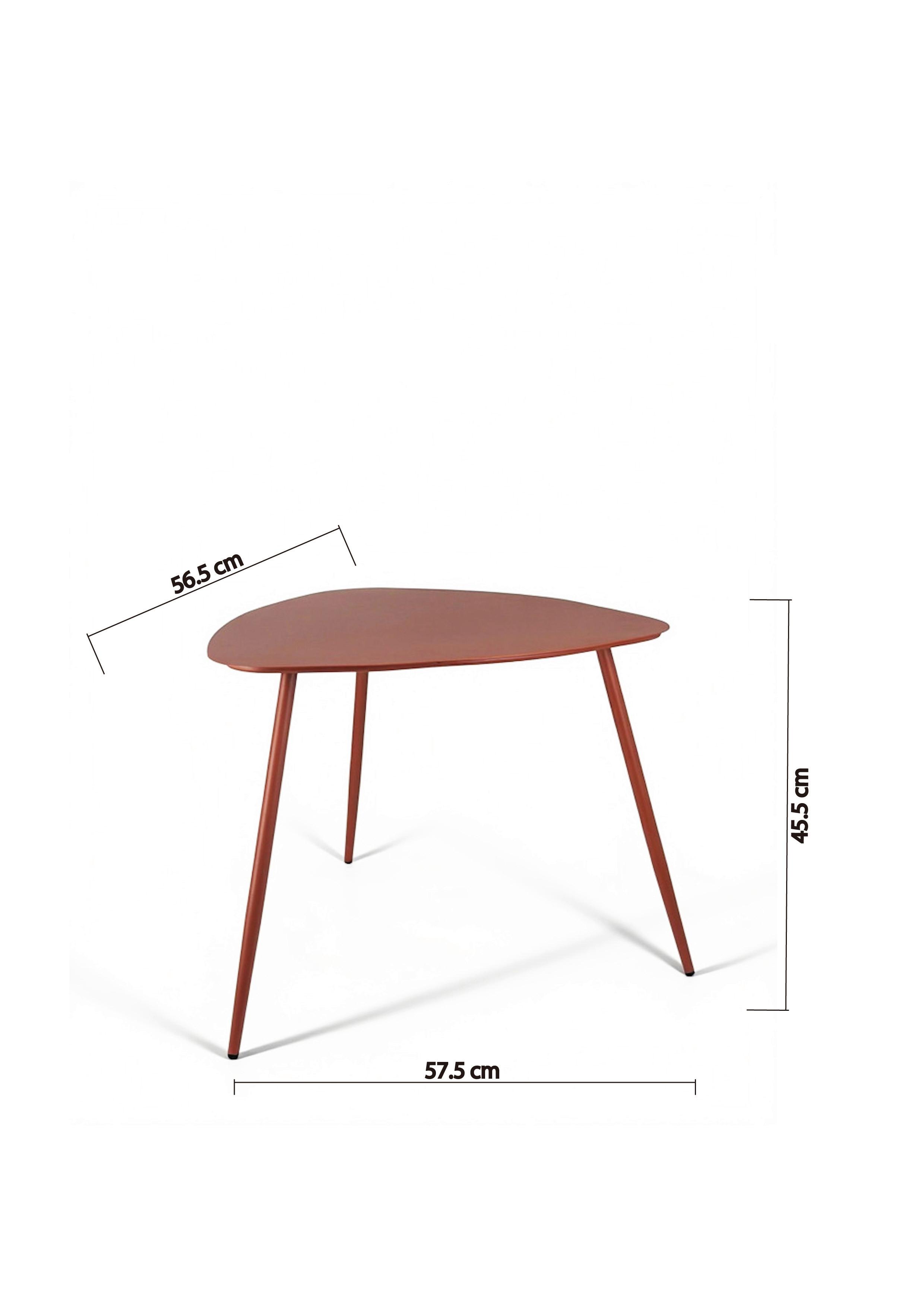 SOFFBORD FINE - orange, Modern, metall (57,5/56/45,5cm) - Mömax