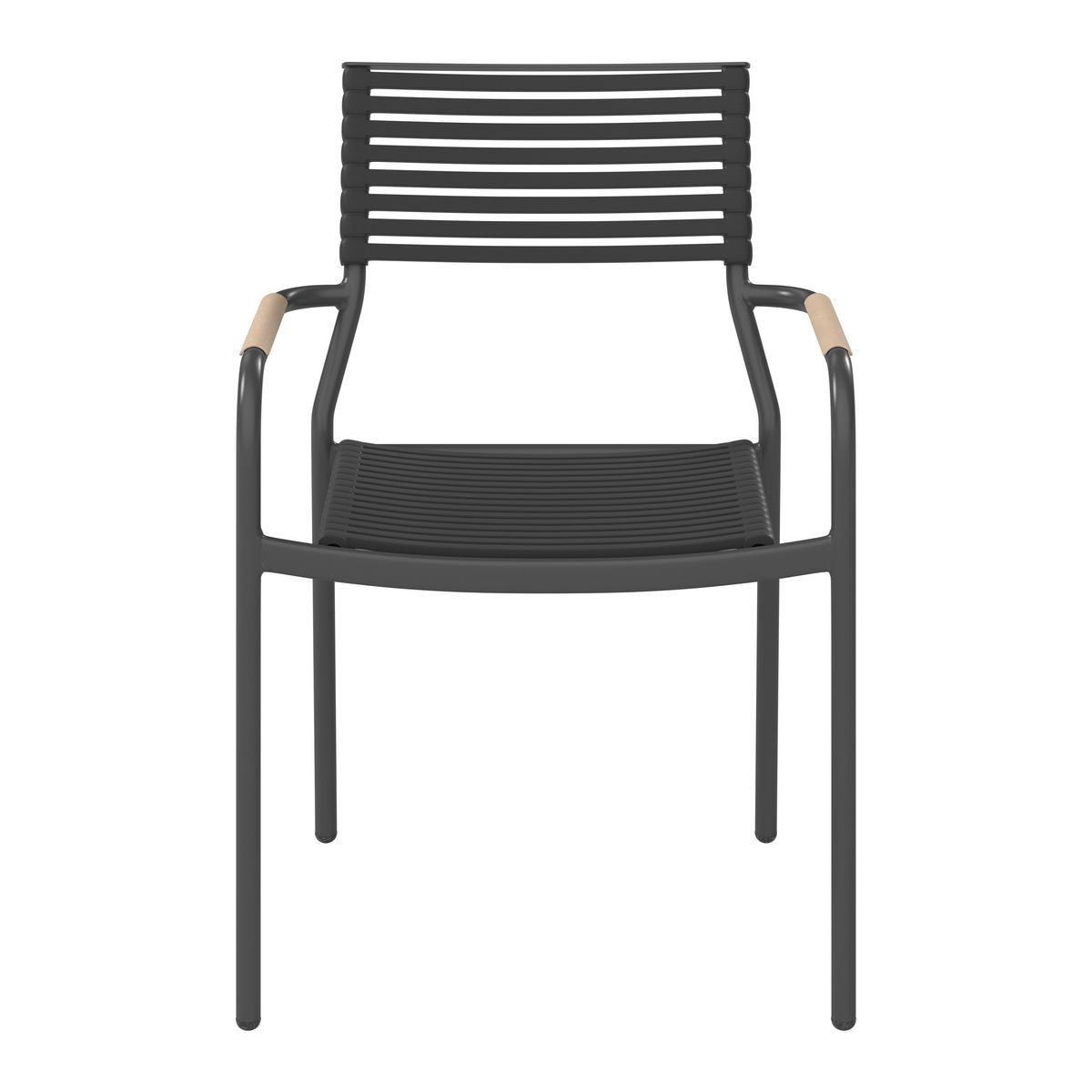 Vrtni Stol Iris, Antracit - naravne barve/antracit, Basics, kovina/umetna masa (56/79/58cm) - Mömax