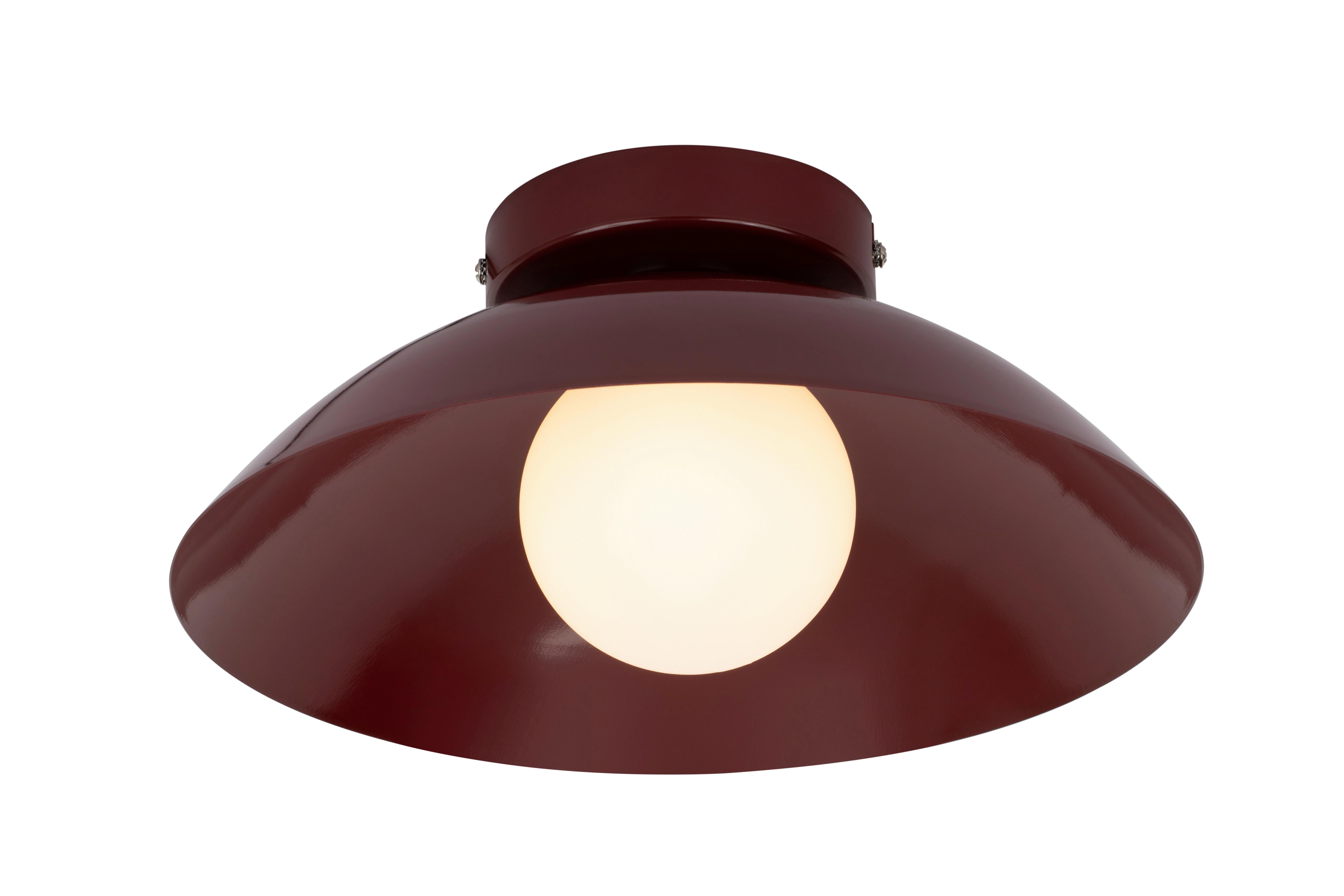 LAMPA SUFITOWA KIMI - ciemnoczerwony, Design, tworzywo sztuczne/metal (30/15cm) - Collet's Monde