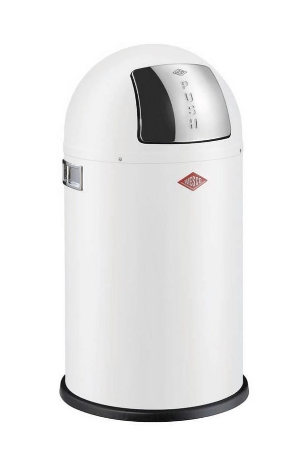 SORTOWNIK ODPADÓW 8012571 - kolor stalowy/biały, Konventionell, tworzywo sztuczne/metal (35/63cm) - Wesco