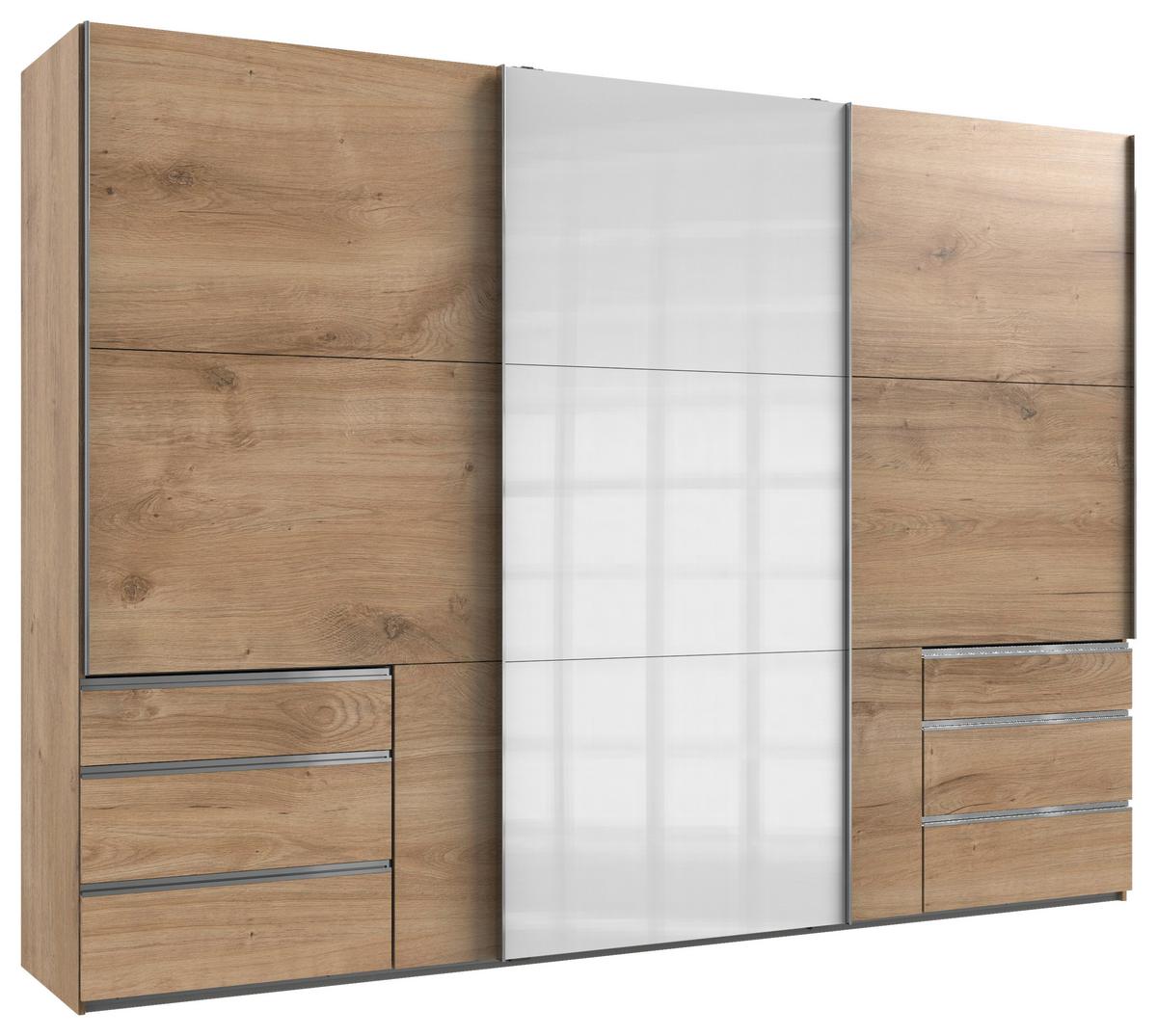Ormar S Kliznim Vratima Level 36c - bijela/boje hrasta, Moderno, drvni materijal (300/216/65cm) - Modern Living