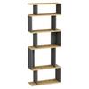 Regal Eros - temni hrast/antracit, Design, leseni material (60/160/22cm) - Livetastic