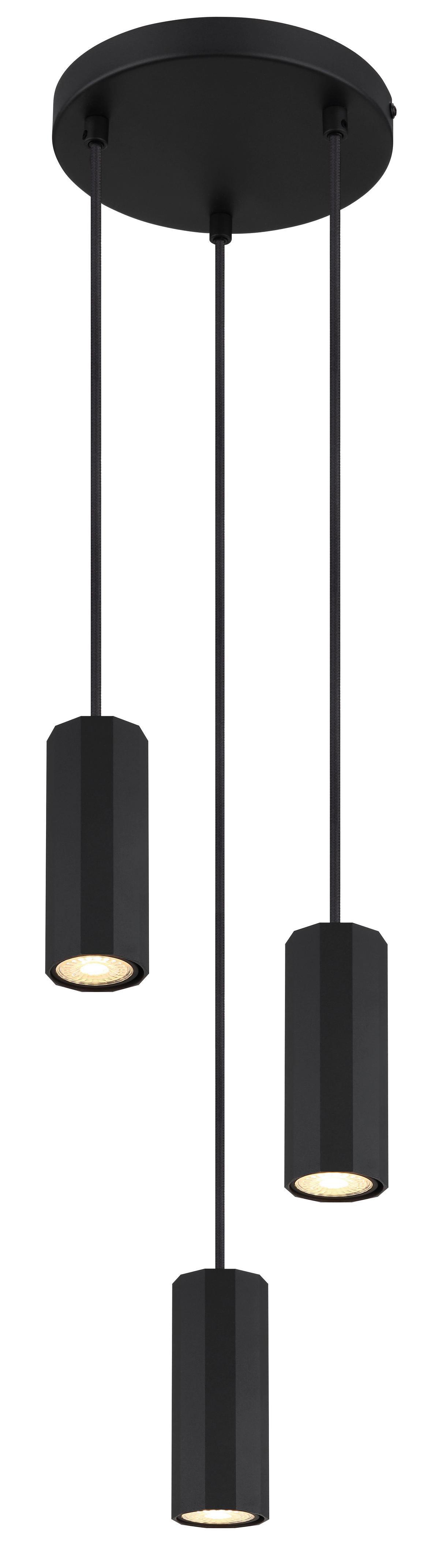 Viseća Svjetiljka James - crna, Design, metal (21/120cm) - Globo