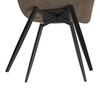 STOL SURI - ljusgrå/brun, Modern, metall/trä (46/88/62cm) - Bessagi Home