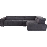 Sedežna Garnitura Hogan, Siva, Relax Funkcija - srebrne barve/siva, Moderno, kovina/tekstil (299/212cm) - Modern Living