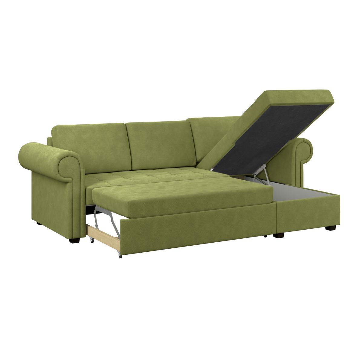 Coltar OSLO - măsliniu, Romantik / Landhaus, textil (260/85/155cm) - James Wood