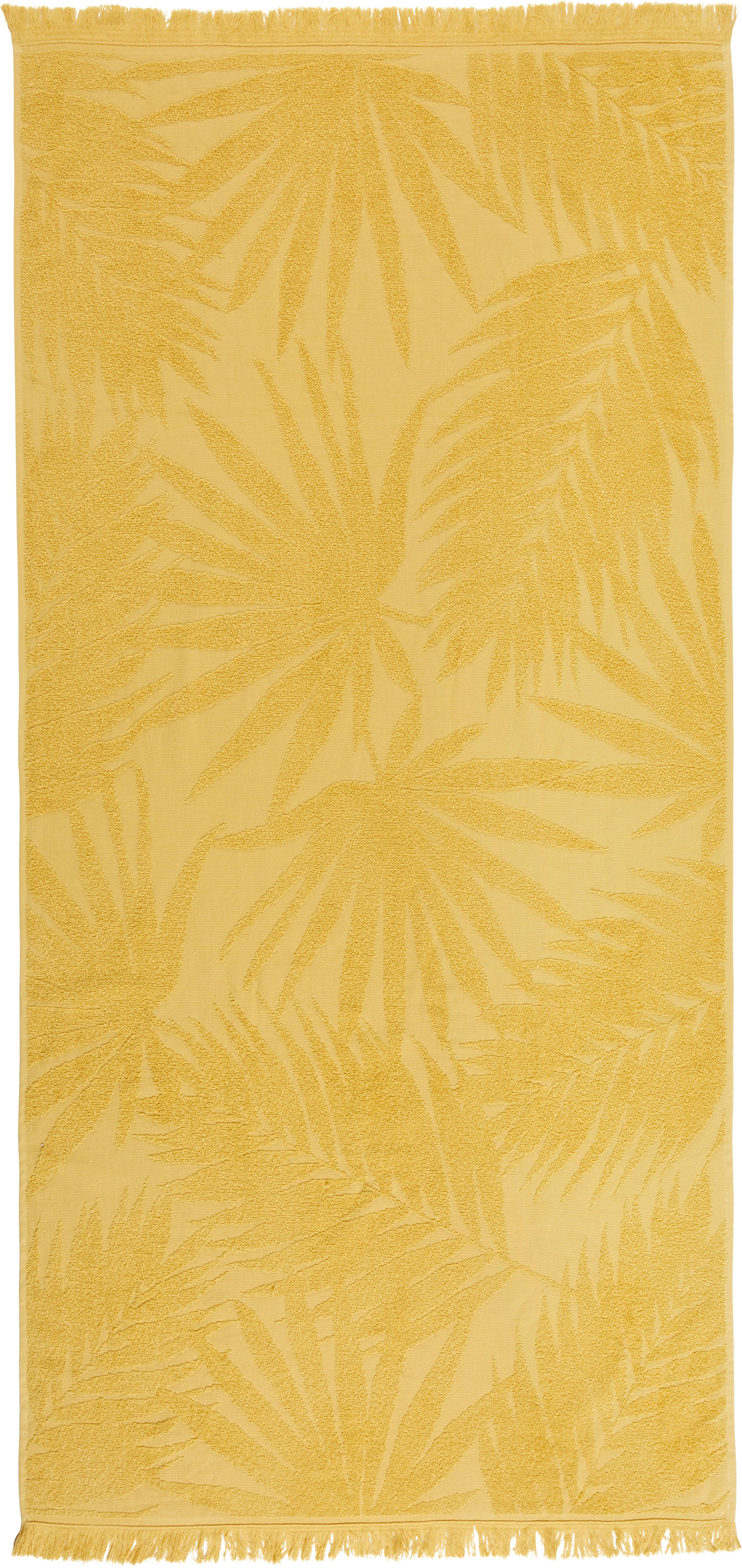 Brisača Za Na Plažo Mara - rumena, Konvencionalno, tekstil (80/160cm) - Modern Living