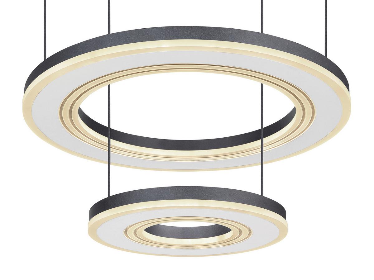 LED Függőlámpa 67191-50 Blasius - fekete/opál, Design, műanyag/fém (50/120cm)