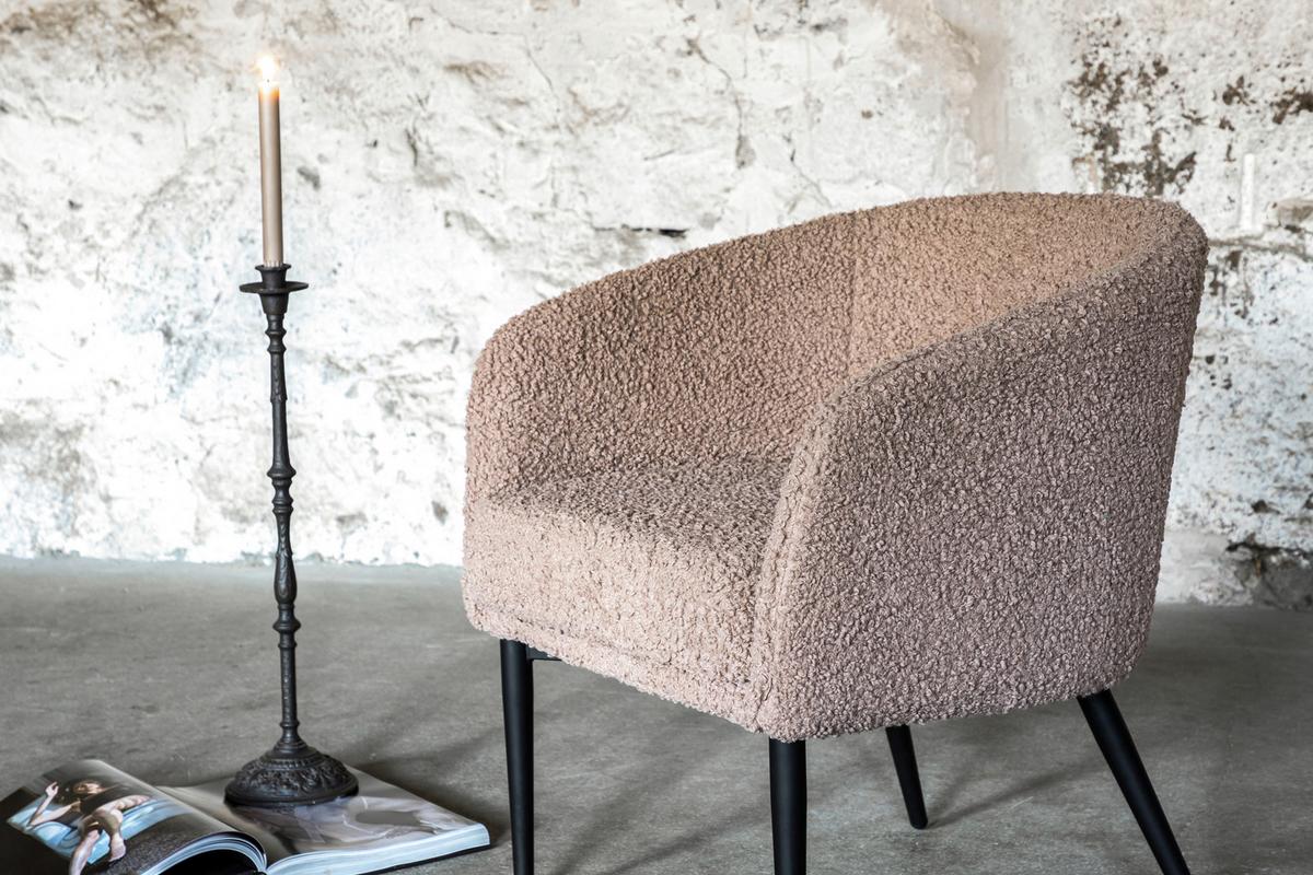 SESSEL FLUFFY - Design, Textil/Metall (83/70/64cm) - Livetastic