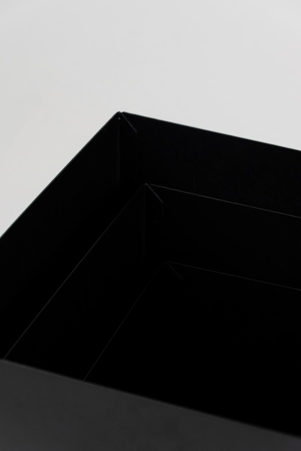 Blumenständer Schwarz - Schwarz, Basics, Metall (25/25/25cm)