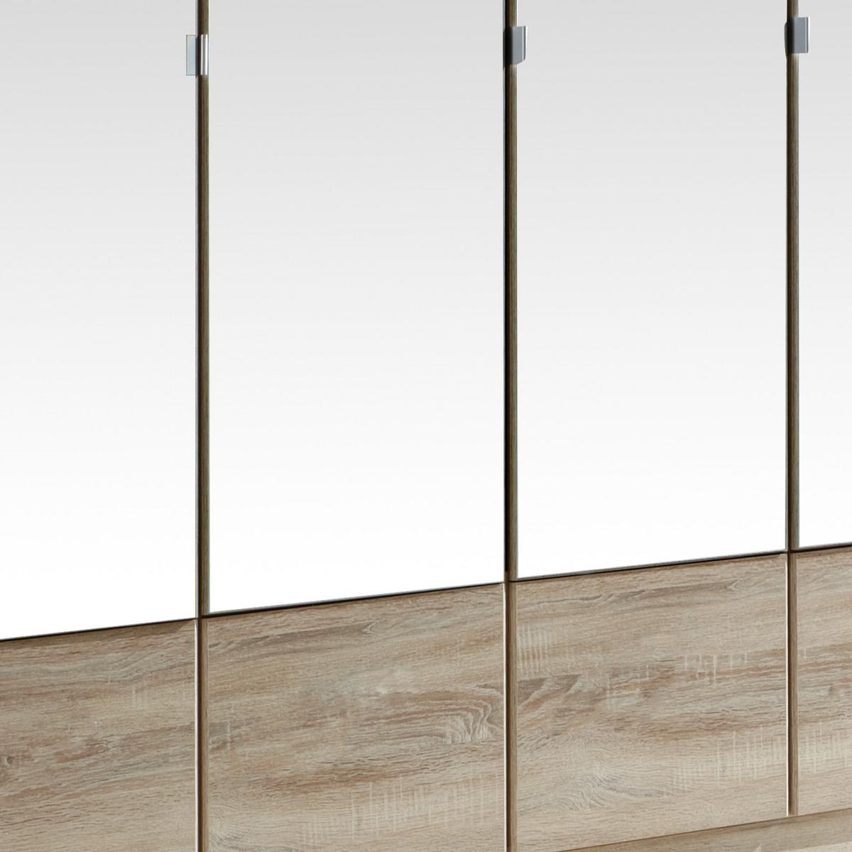 Ormar S Klasičnm Vratima Imago - boje hrasta/boje aluminija, Konvencionalno, staklo/drvni materijal (180/199/58cm) - Modern Living