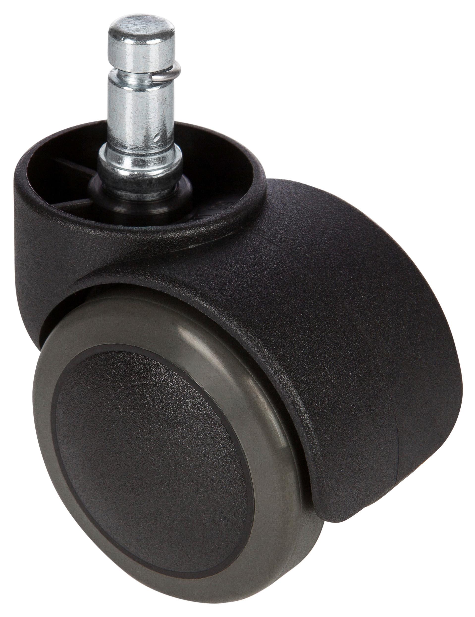 Set Kolesc Za Vrtljivi Stol Rolo, 5-Delni - črna, Basics, kovina/umetna masa (5/6/5cm) - MID.YOU