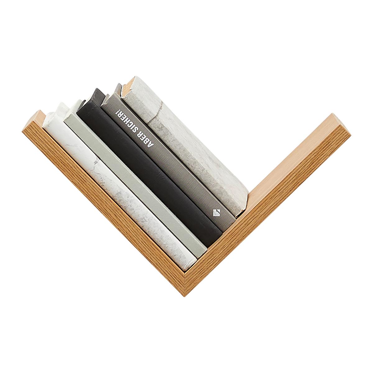 Wandregal Ali in Eichefarben - Eiche Wotan, MODERN, Holzwerkstoff (25/25/15cm) - Mömax