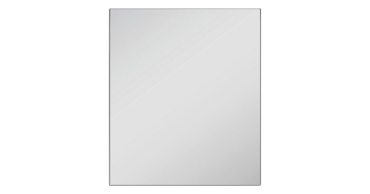 byLIVING Wandspiegel Jakob / rand in wit / 60 x 70 cm / tijdloze hangspiegel / garderobeset / hal / badkamermeubel / moderne designer spiegel / B 60