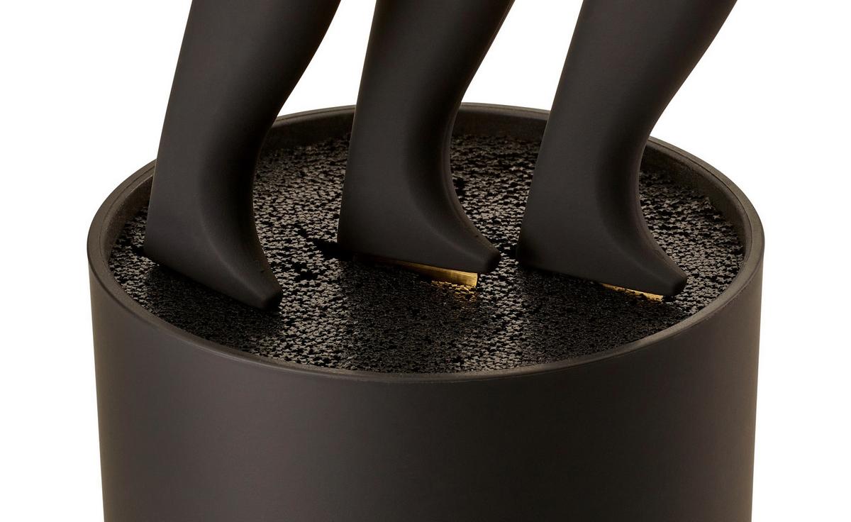 Késtartó Blokk Ew-Mb-0371 - fekete/aranyszínű, Basics, műanyag (11/22cm) - Echtwerk